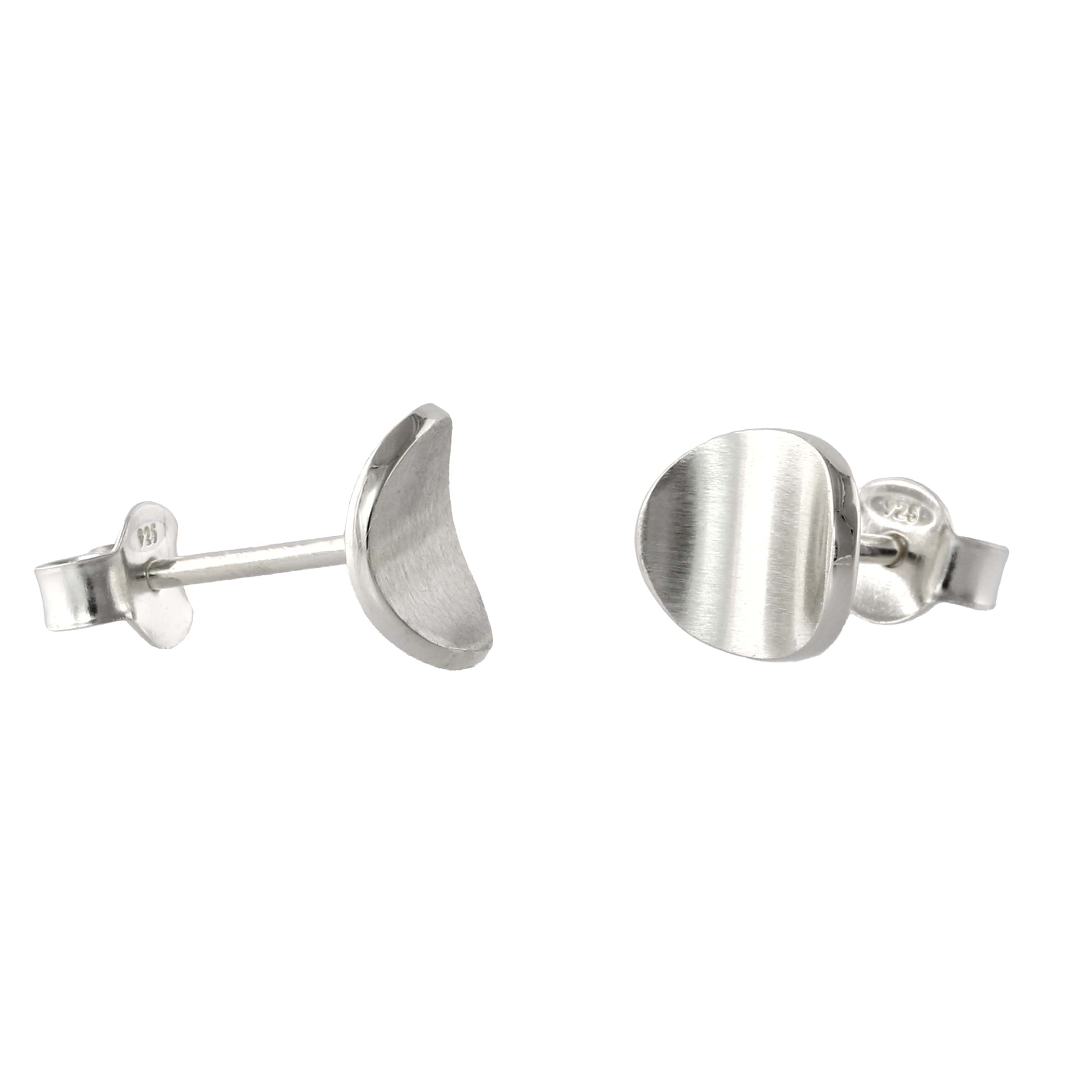 handmade silver stud earrings