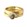 18ct yellow gold ring set with cognac