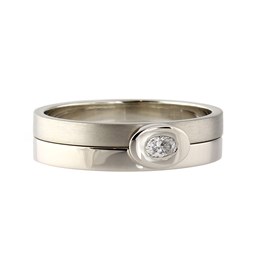 platinum diamond wedding set