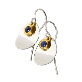 platinum sapphire earrings