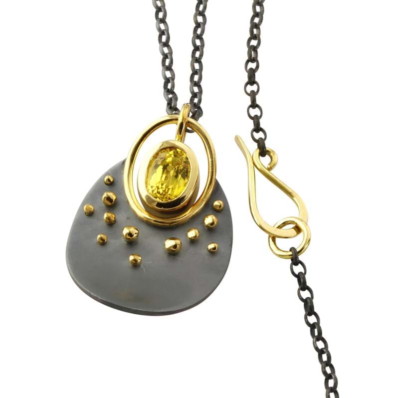 "Sun & Stars" sapphire necklace