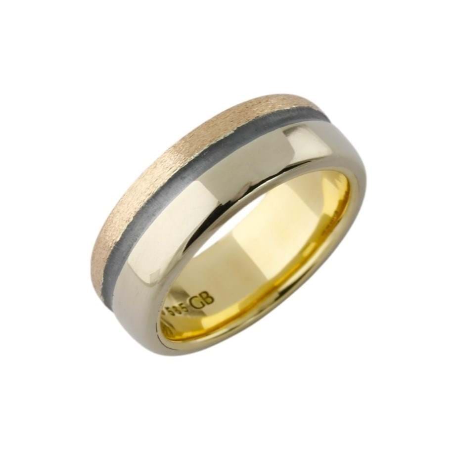 bespoke mixed metal wedding band