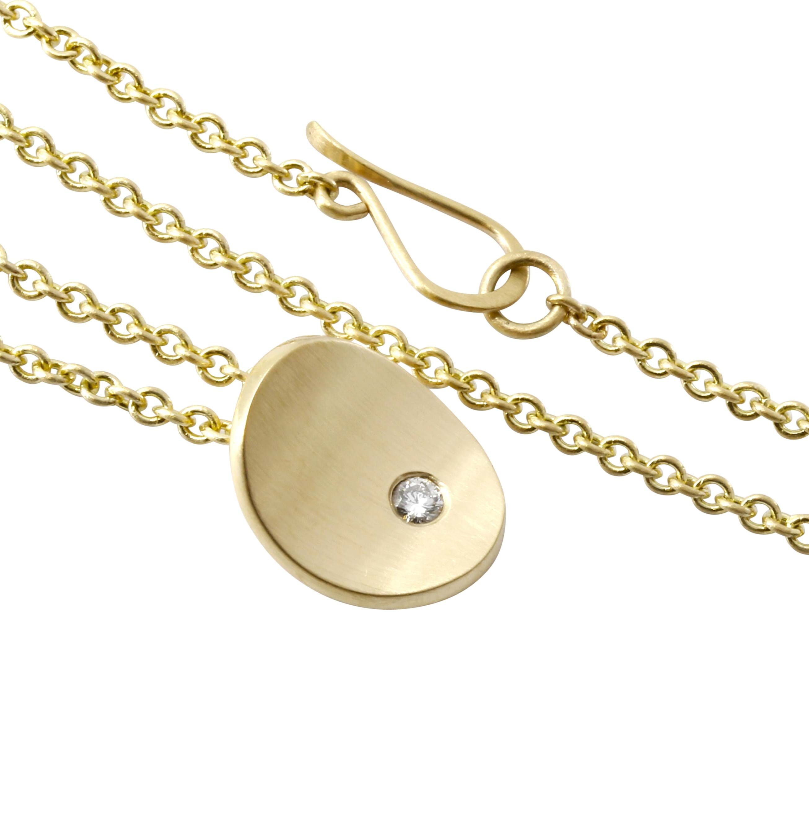 9ct gold & diamond necklace