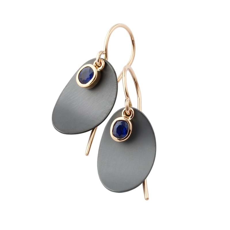 sapphire dangly earrings